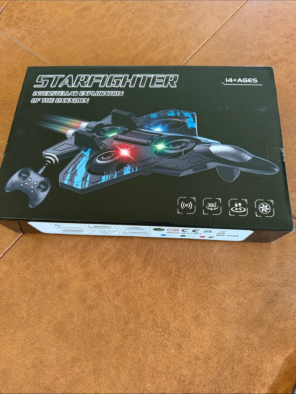 Remote-Control Drone - Black with Blue Accents